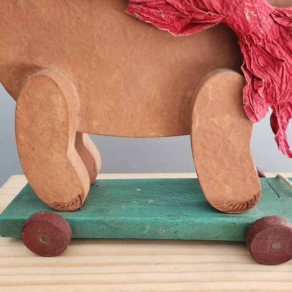 Vintage Teddy Bear Pull Along - Picture 3 of 15